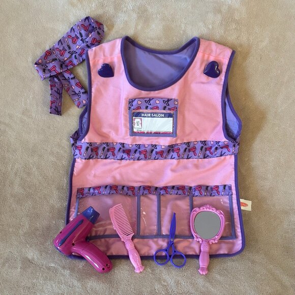 MELISSA & DOUG HAIR STYLIST DRESS-UP SET for Child Age 3+ Years - Picture 1 of 2